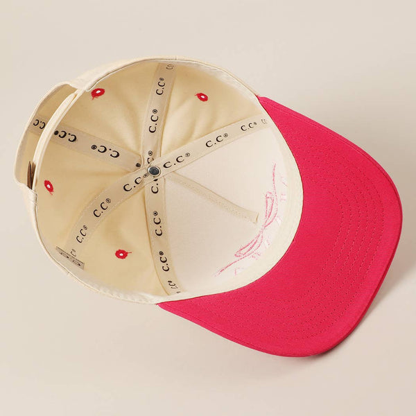 MAMA Ribbon Embroidered Two-Tone Trucker Hat