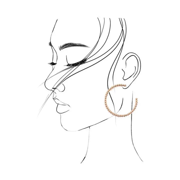 Ball Hoop Trio in 3 Size Earrings