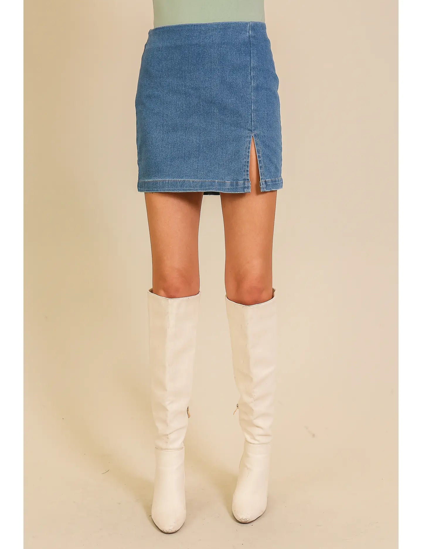 The It Girl Denim Skort