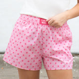 Light Pink On Pink Polka Dot Boxer | LULU MAC