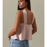 Satin Sky Halter Top