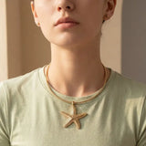 Starfish Pendant Choker Necklace
