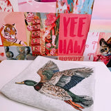 Faux Bedazzled Duck Sweatshirt