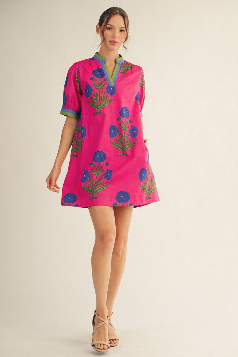 Bold Blossom Mini Dress Savage Roots Boutique Bold Blossom Mini Dress Savage Roots Boutique