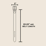 Western Round Concho Disc Chain Belt