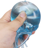 Jellyfish Clear Solid Maltose Putty Filled Squishy - 4 Inch