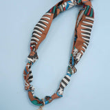 Handcrafted Scarf Interchangeable Charm Necklace |