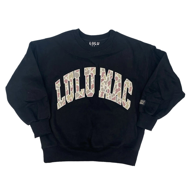 Black and Camo Sweatshirt | LULU MAC