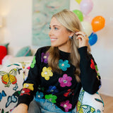 Colorful Nina Bow Hoops