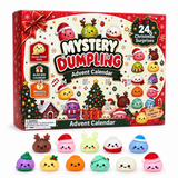24-Day Christmas Emoji Dumpling Squishy Countdown Calendar