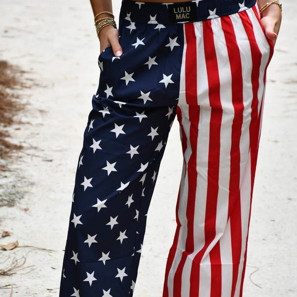 Flag Stars and Stripe Boxer Pants | LULU MAC