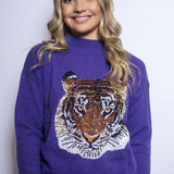 Tiger Purple Sweater