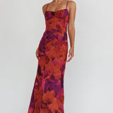 Hearts on Fire Maxi Open Back Dress