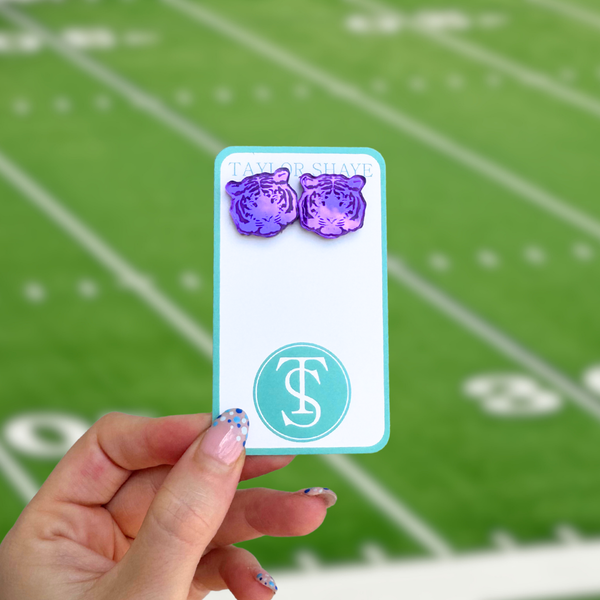 Mirror Tiger Head Stud