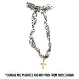 TW-1015 SCARF NECKLACE WITH CHARM