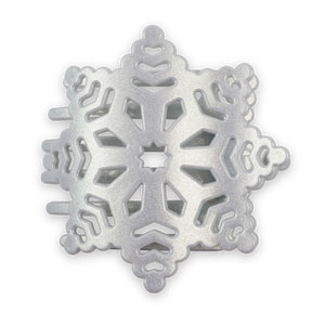 Flat Hair Clip | Medium | Snowflake
