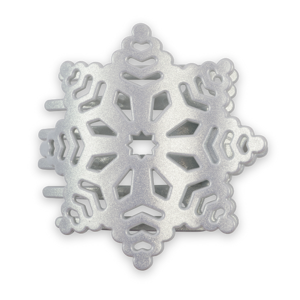 Flat Hair Clip | Medium | Snowflake