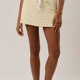 Happy Days Striped Yellow Skort