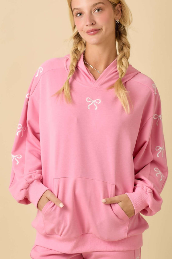 Bow Hoodie and Joggers Set