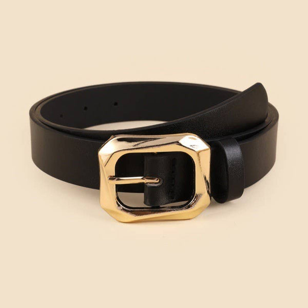 TEXTURED ANGLED RECTANGLE SHAPED BUCKLE