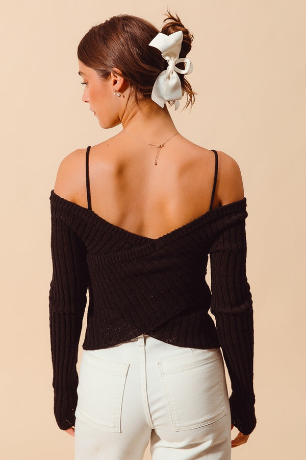 Ribbed Off the Shoulder Top