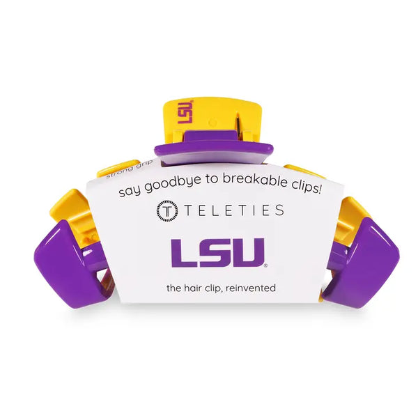 LSU Purple and Gold Hair Clip