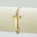 CB2350 Cross CCB Stretch Bracelet