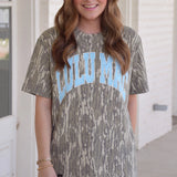 Lulu Mac | Mossy Oak Bottom Lands / Light Blue Tee