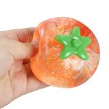 Tomato Fruit Glittery Maltose Putty Squishy Toy