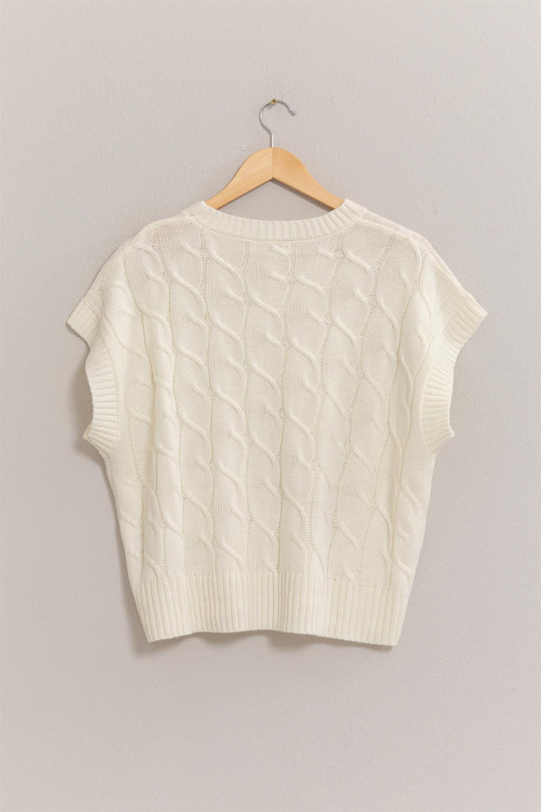 Getting Chilly Cable Knit Sweater