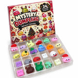 24-Day Christmas Emoji Dumpling Squishy Countdown Calendar