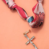 Handcrafted Scarf Interchangeable Charm Necklace |