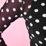 Keigan Mesh Top- After Dark Polka Dot
