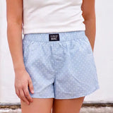 Light Blue Mini Polka Dot Boxer | Lulu Mac