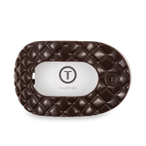 Flat Round Hair Clip | Large | Truly Taupe Quilted