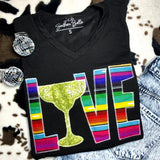 Love Margarita Cinco De Mayo Vneck Short Sleeve