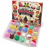 24-Day Christmas Emoji Dumpling Squishy Countdown Calendar