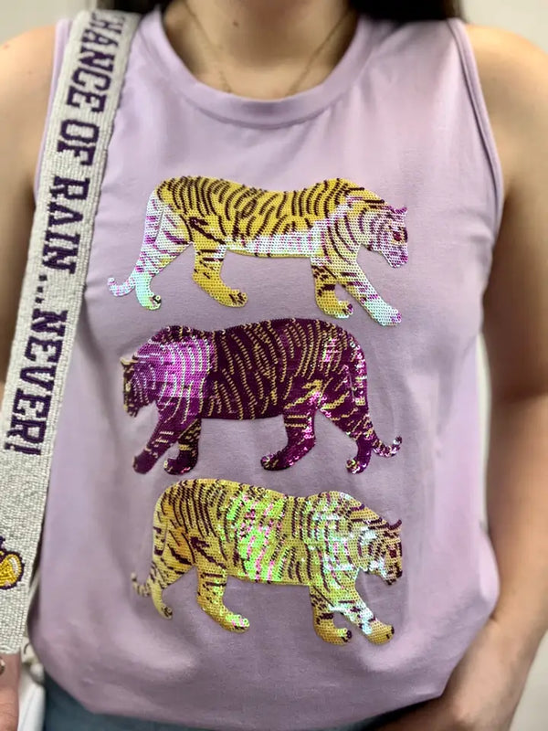 Triple Tiger | Women's Sequin Design Tank