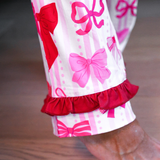 Bow Romance Ruffle Pajama Set