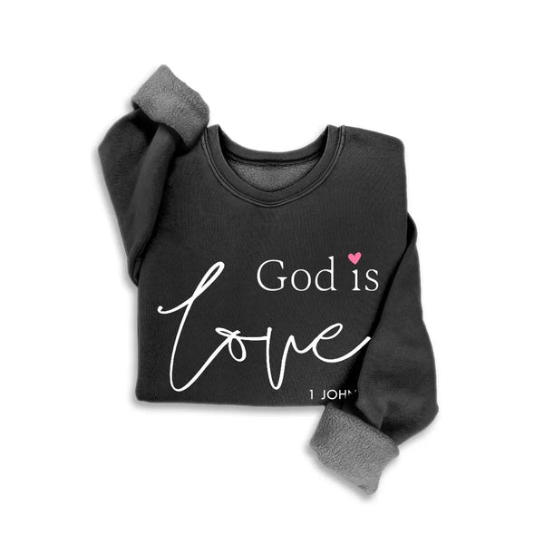 God is Love Mineral Wash Sweatshirt
