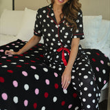 Dotty Darling Polka Dot Ruffle Pajama Set