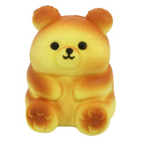4 Inch Golden Bear Bread Slow Rising PU Foam Squishy