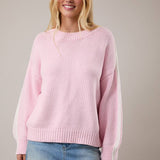 LONG SLEEVE KNIT SWEATER TOP