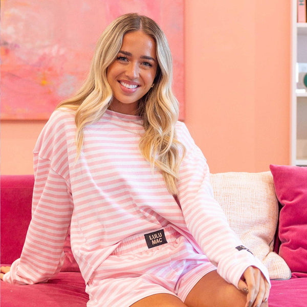 Stripe Pink  Long Sleeve | LULU MAC