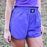 Purple Solid Shorts | LULU MAC