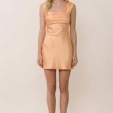 Sunset Satin Mini Dress