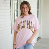 Pink with Leopard Tee Shirt || Lulu Mac
