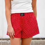 Red Mini Polka Dot Boxer | Lulu Mac