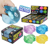 Chubby Kitty Cat Clear Maltose Putty Filled Squishy Toy