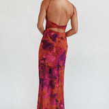 Hearts on Fire Maxi Open Back Dress